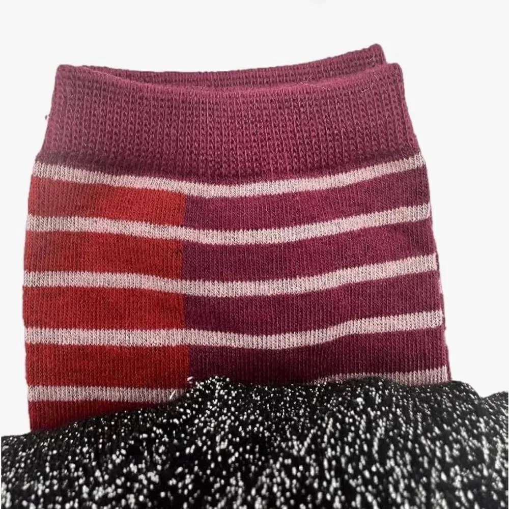 Kate Spade Crew Socks 3 Pair Black-Multi NWT